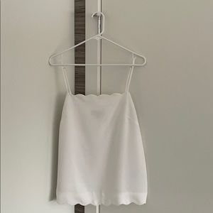 Banana Republic Scalloped Spaghetti Strap Blouse